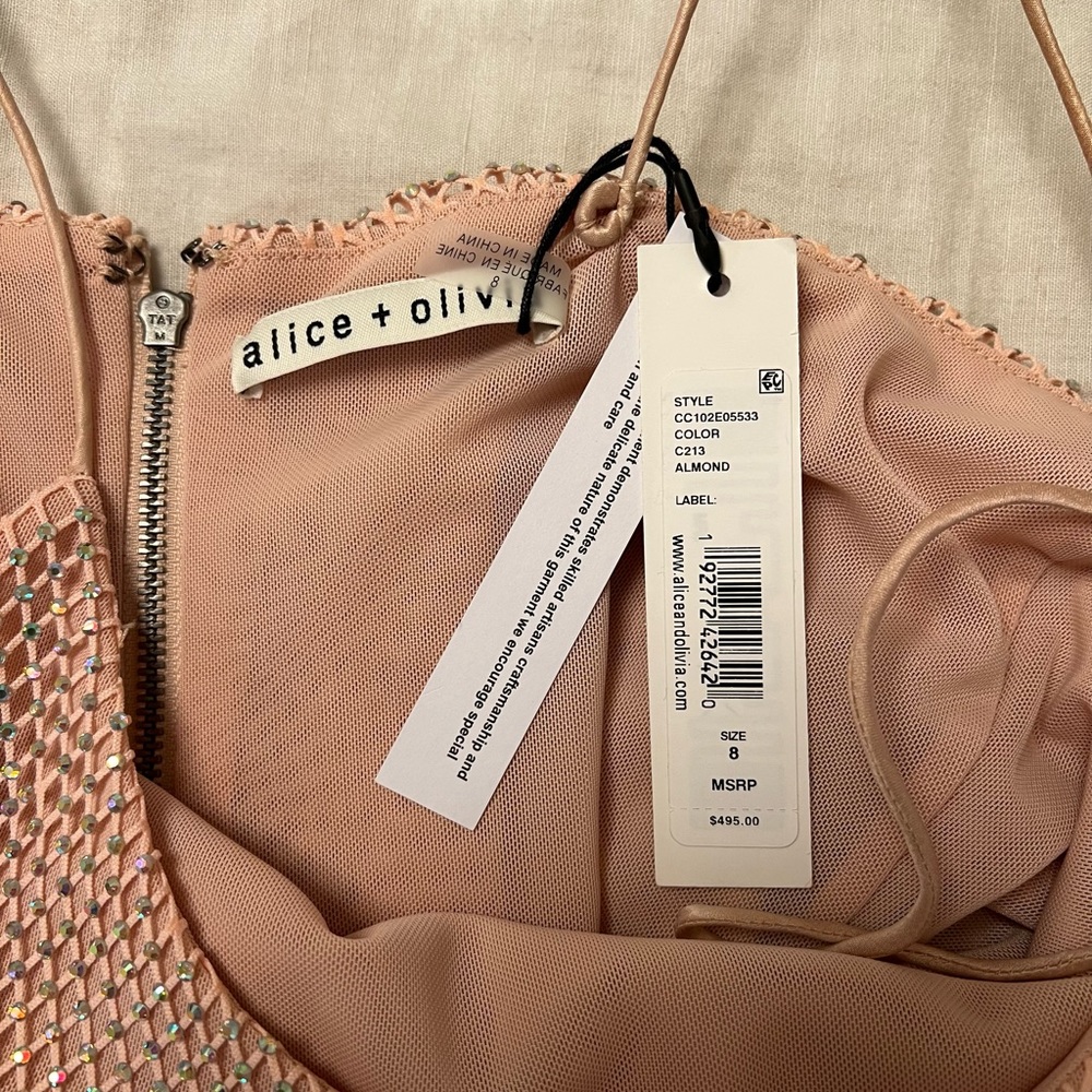 NWT Alice + Olivia Nelle Crystal Embellished Mini dress - Picture 12 of 12